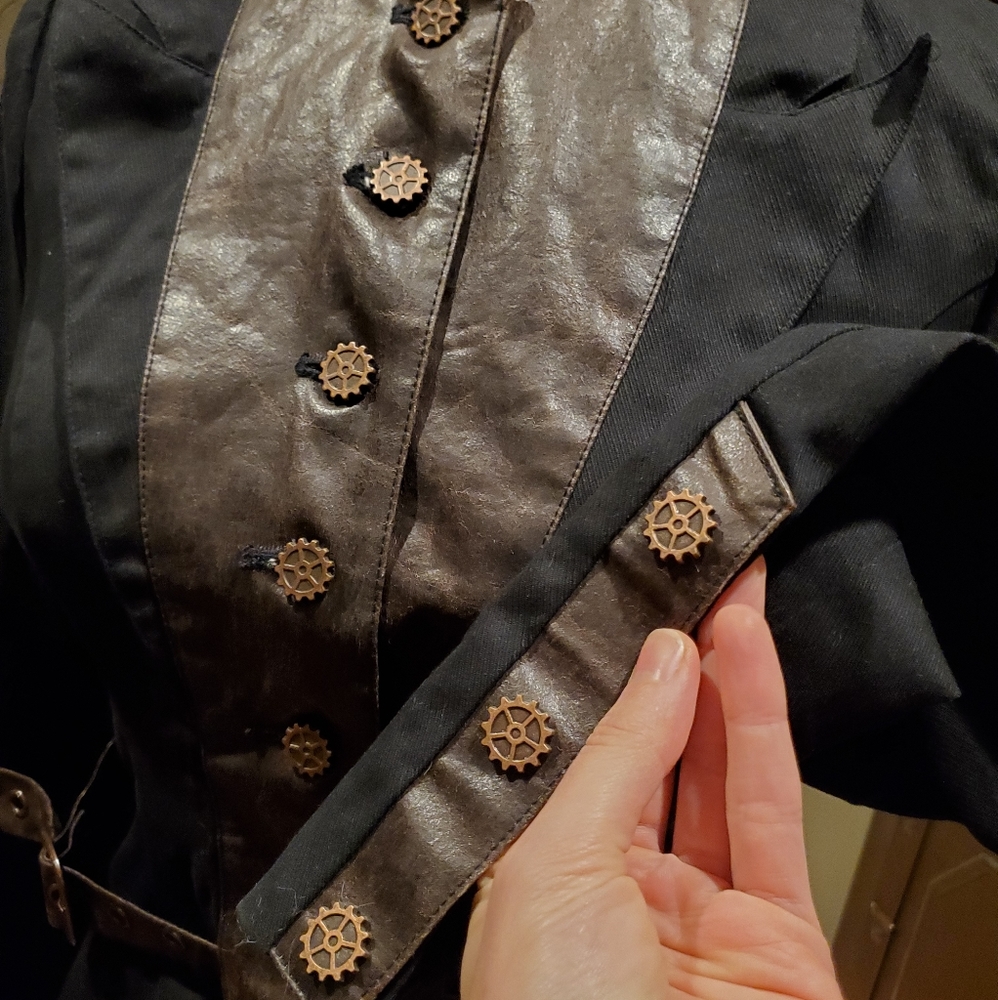 SOLD Lip Service Step in Time Steampunk Jacket - Picture 4 of 5